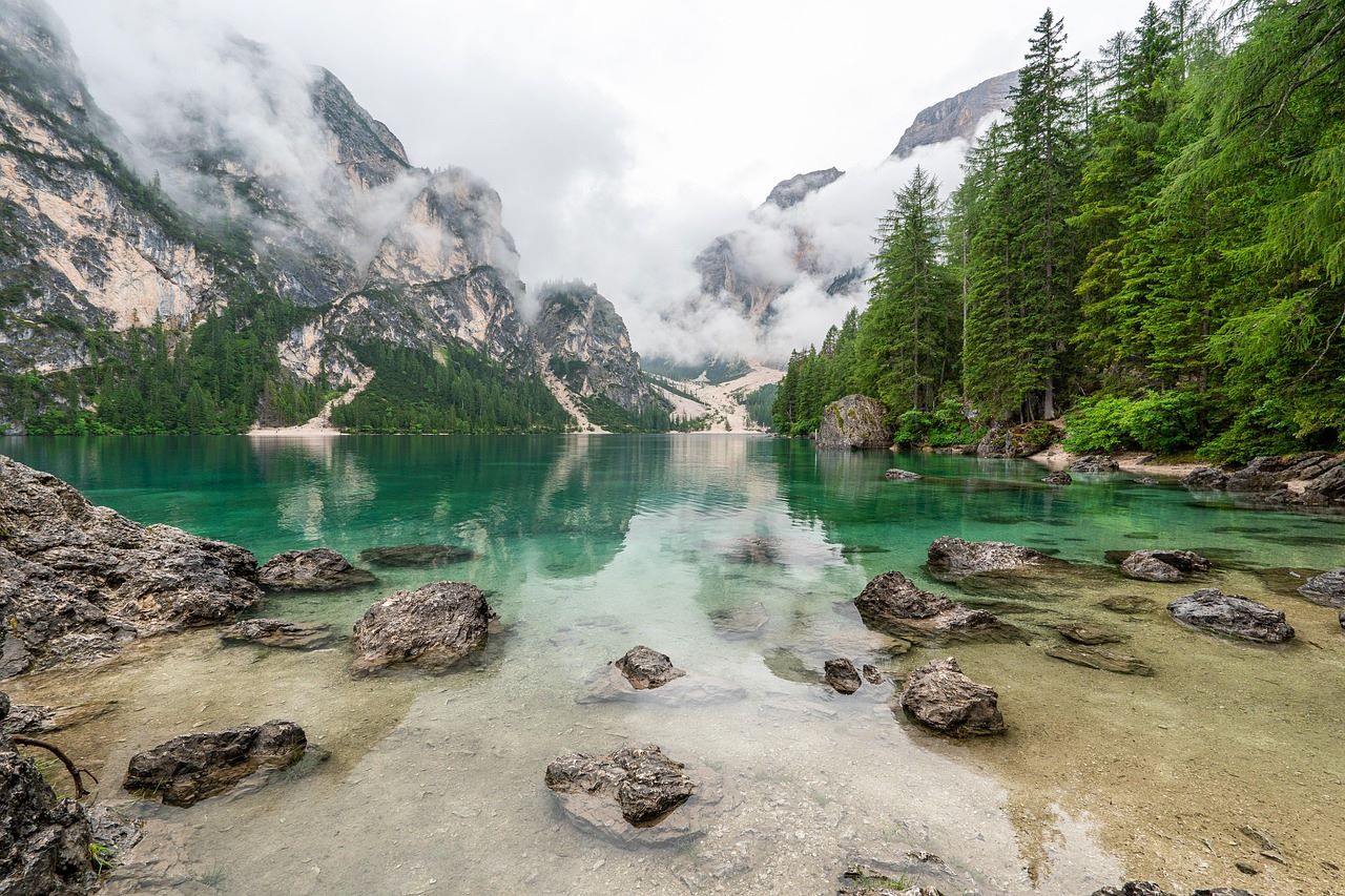 Dolomites trekking among limestone towers